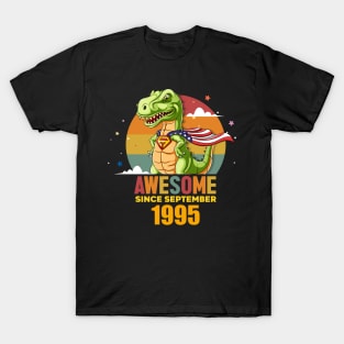 Awesome Since september 1995, Born In september 1995 Birthday T-Shirt